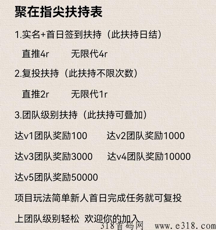 聚在指尖对接团队万人梯队，已对接项目方