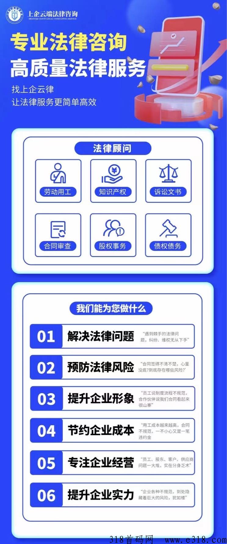 上企云律寻找项目合作伙伴，新兴风口行业，蓝海市场等你开拓！