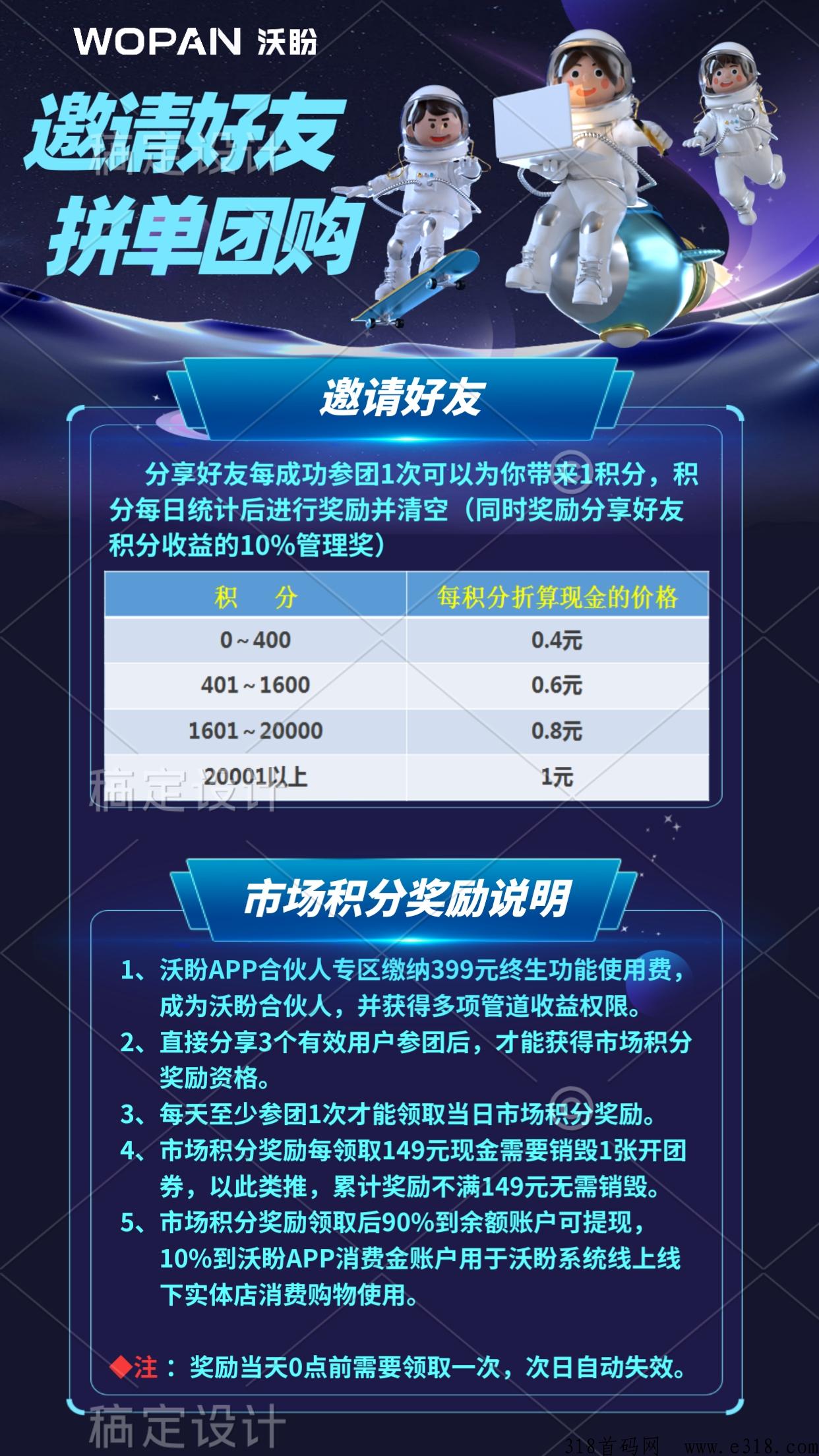 沃盼自动拼团，创新模式即将上线，全网首码公司对接团队