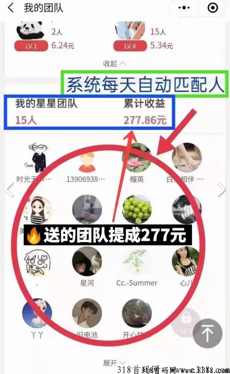 团生生平台自动匹配下级，坐等收益，轻松躺赚