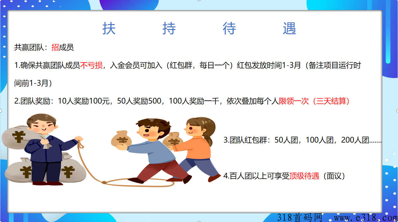 U米甄选6+以上，共赢团队带团，项目已经上线，成员加入团队可每日领取奖励