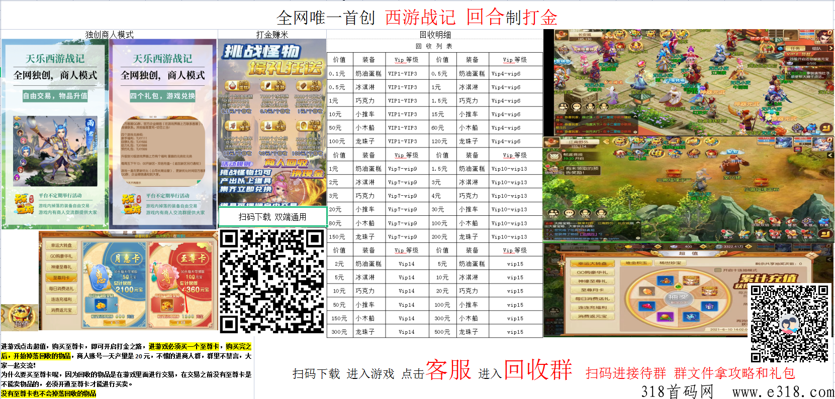 乐天西游战记，大话西游模式，回合手游打金，游戏内客服回收