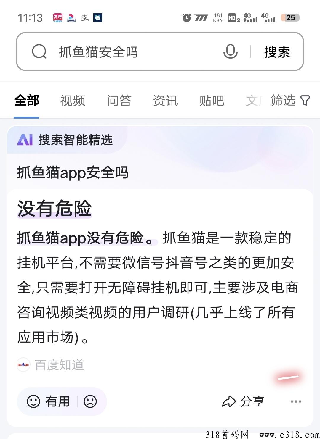 抓鱼猫，手机后台赚米项目