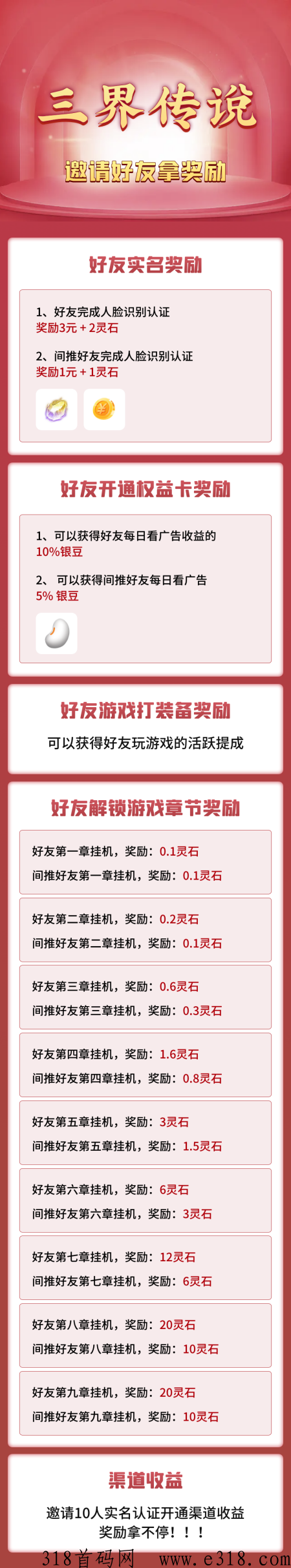 三界传说，全网首发，全网最高扶持