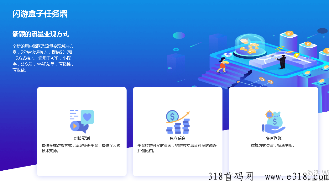 闪游盒子，悬赏任务SDK，APP流量变现好帮手，寻有需求的项目方洽谈合作，收益满百可日结算