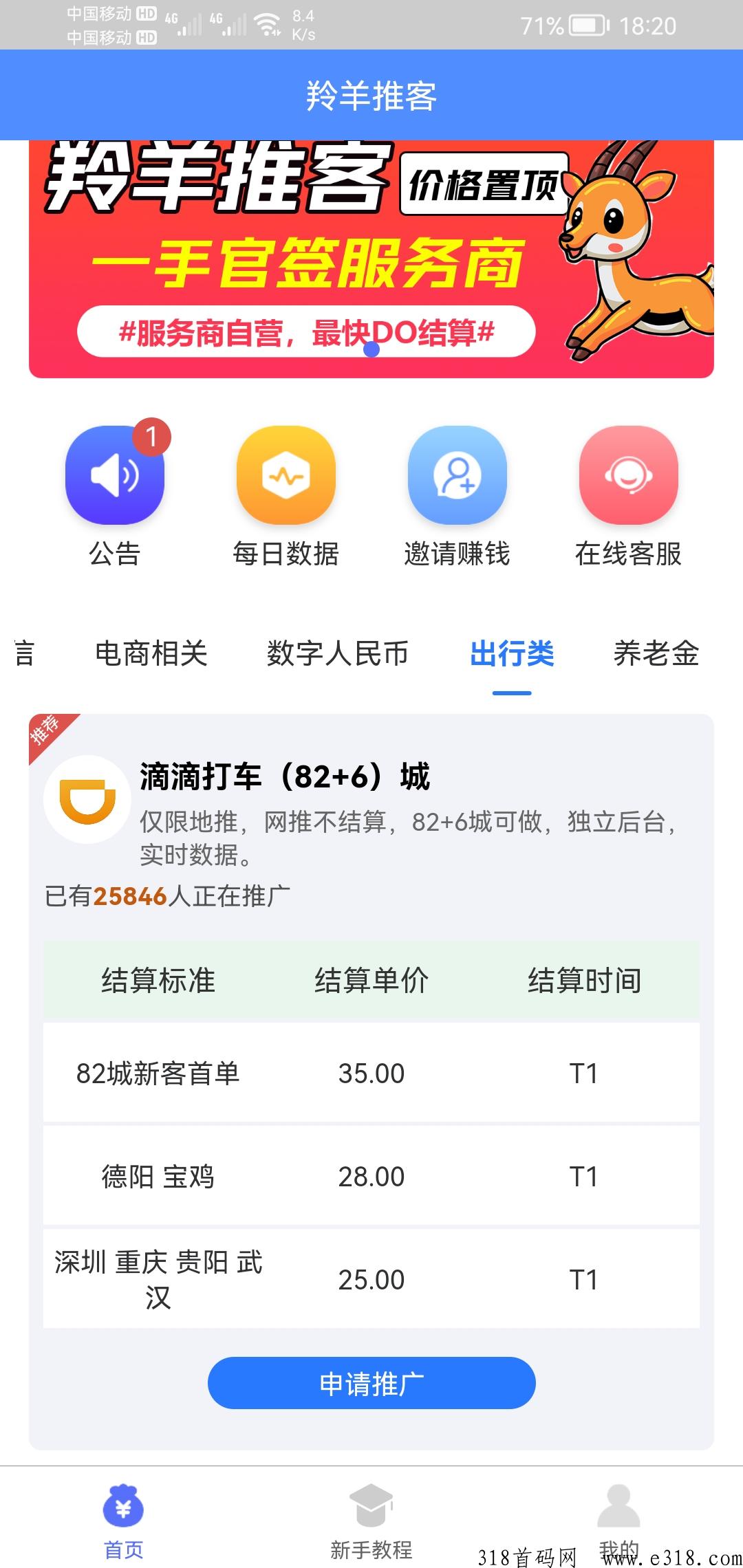 羚羊推客，刚出的台子，抓紧上车占坑