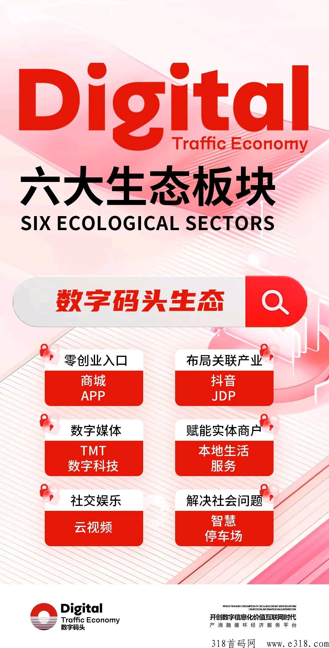 王炸项目，【数字码头】，嗖嗖项目方联合多方打造，起步运营三年