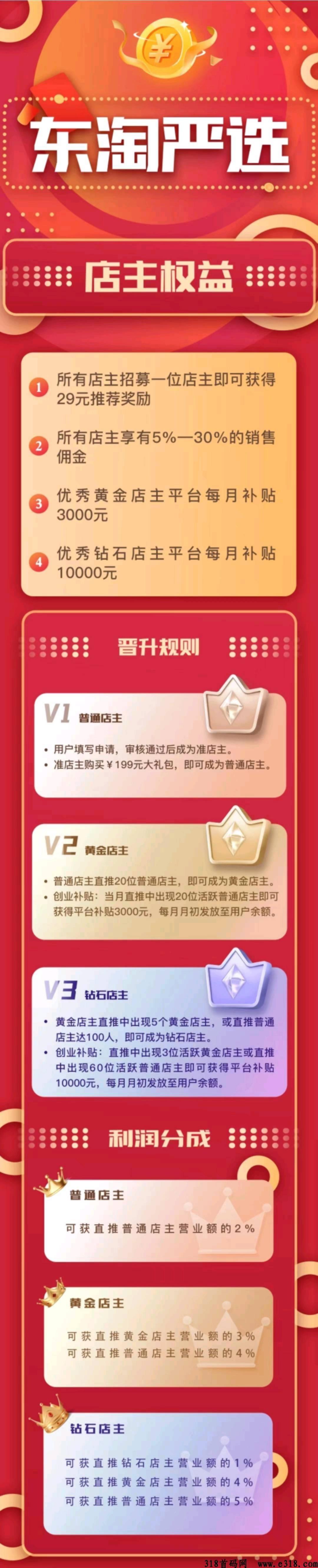 东淘严选，一件代发无货源电商，不用囤货，不用发货，只需采购订单，平台自动发货