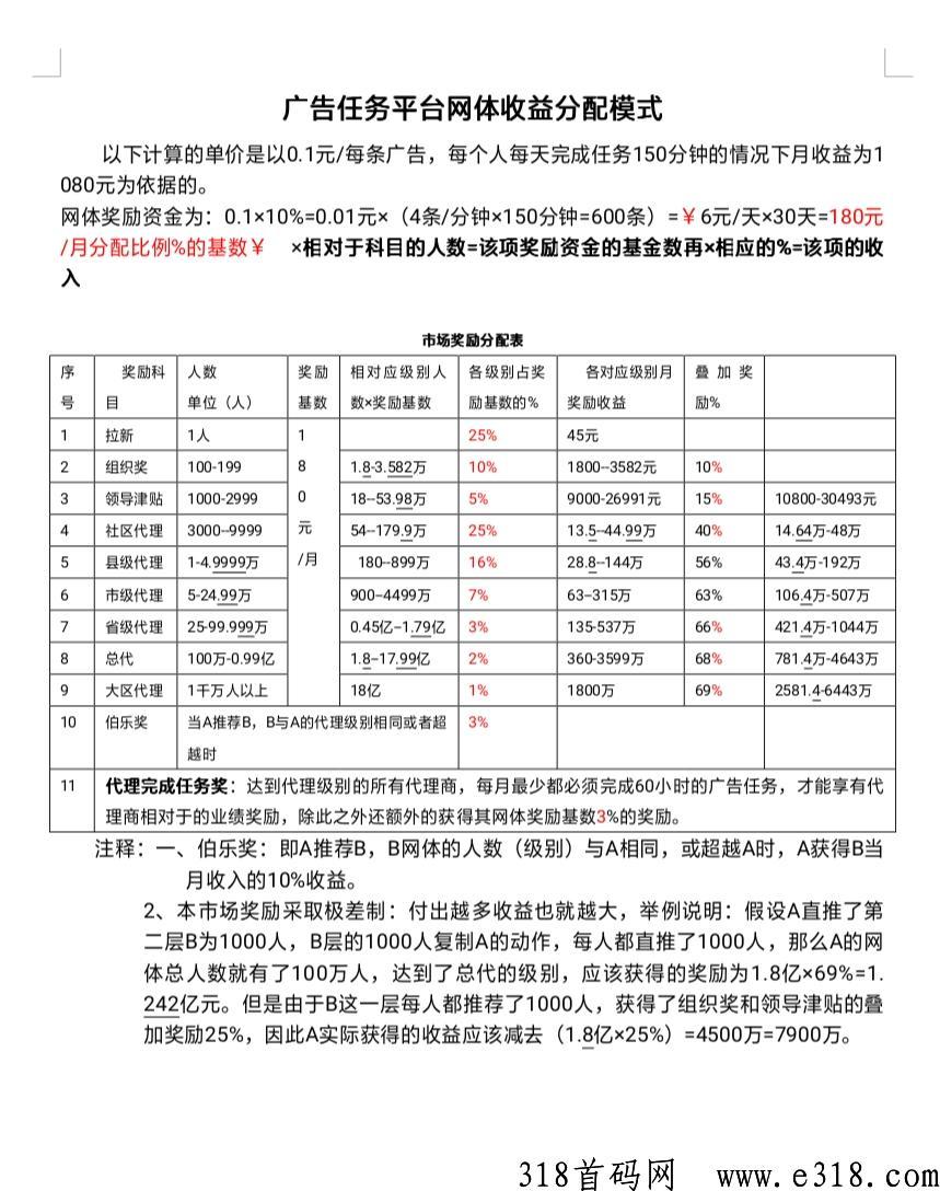 联享家连饷看广告赚米，首码一手对接