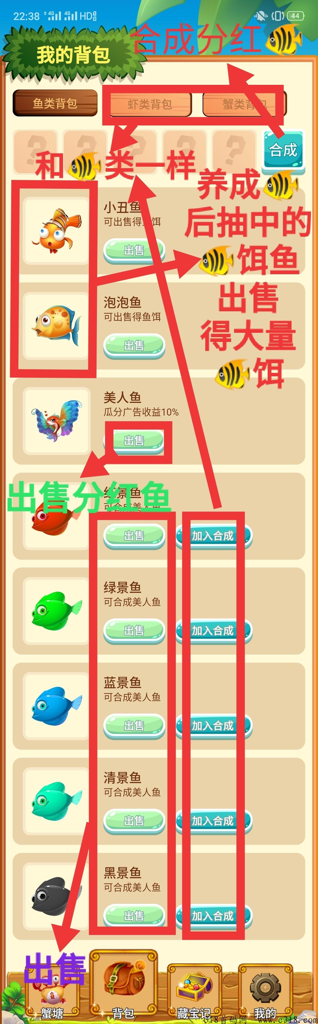 开心鱼塘，2023火爆喂养游戏，喂养有平台分红，准备好了吗，对接团队长
