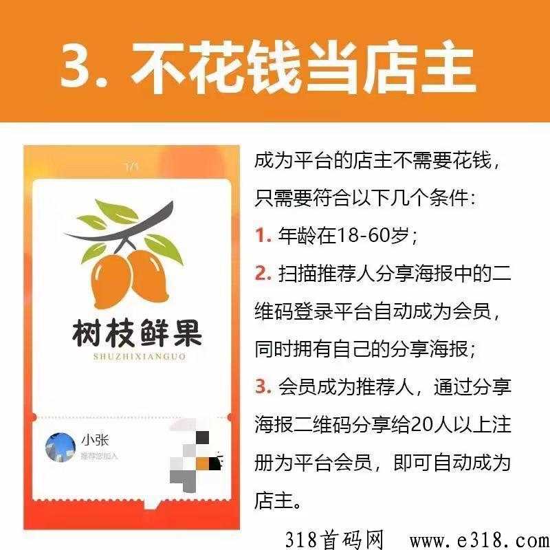 树枝鲜果首码还未上线，即将正式开启，绝对不容错过