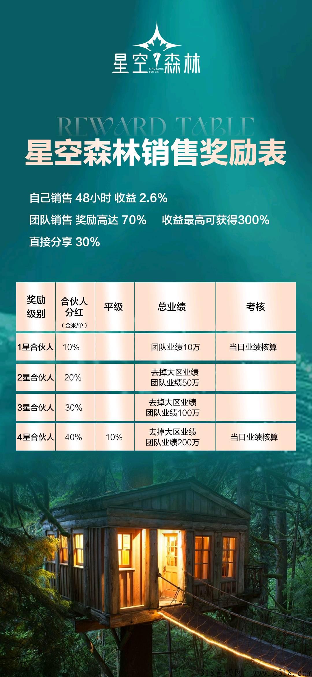 星空森林上市公司大项目，即将启动，最高扶持