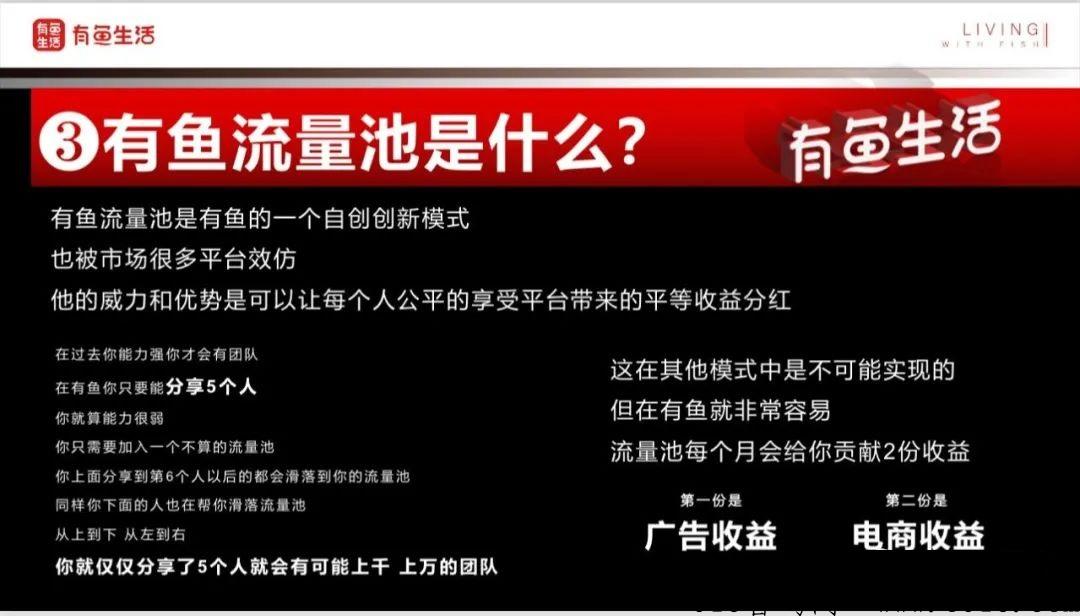 【有鱼生活】，当天提现，推荐5人得59元，团队流量池收益赚更多