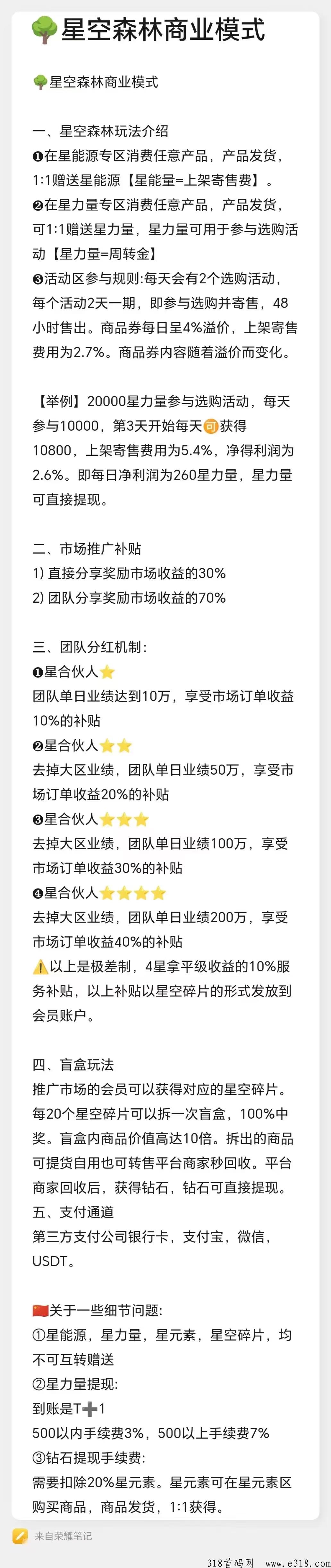 星空森林，明天上线