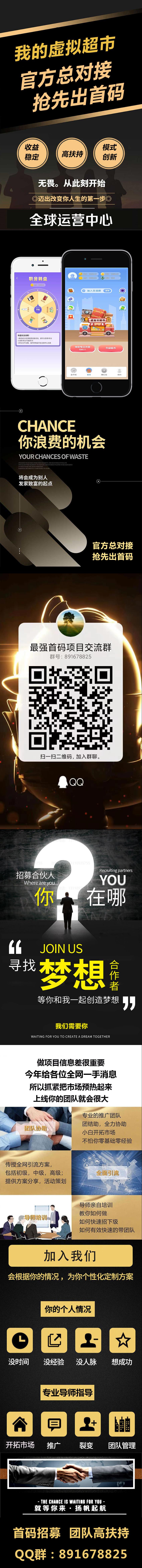 我的虚拟超市首码，扶持顶
