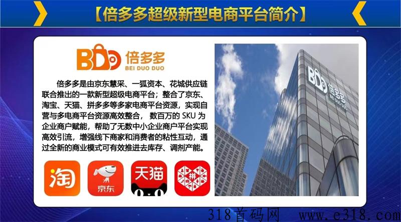 倍多多首码！模式给力！自动排线！扶持拉满对接团队长