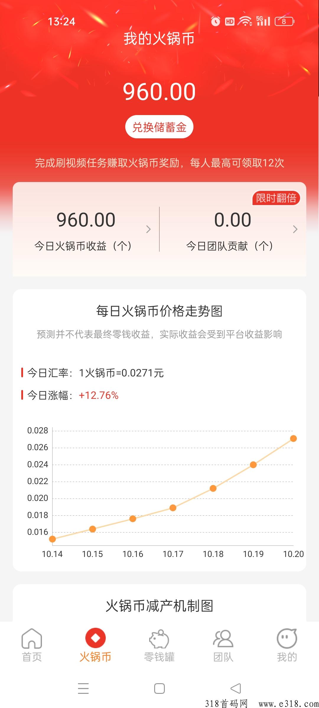 火锅短视频首码，刷短视频就有收益，有扶持