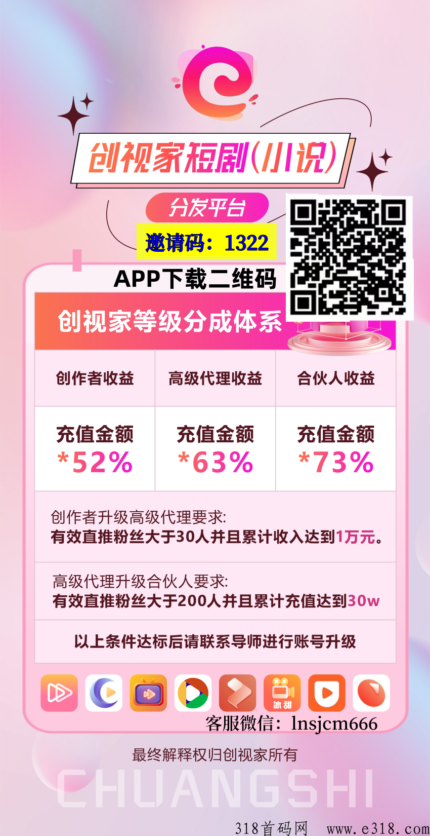 创视家短剧CPS项目正式上线，推广红利期不容错过