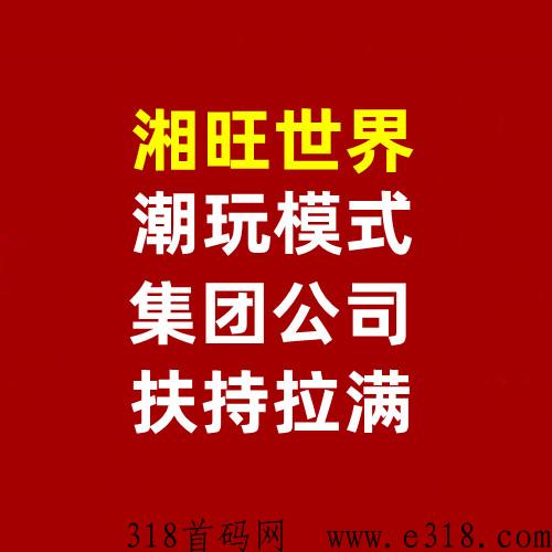 湘旺世界【潮玩宇宙模式】公司实力强能考察，一手对接