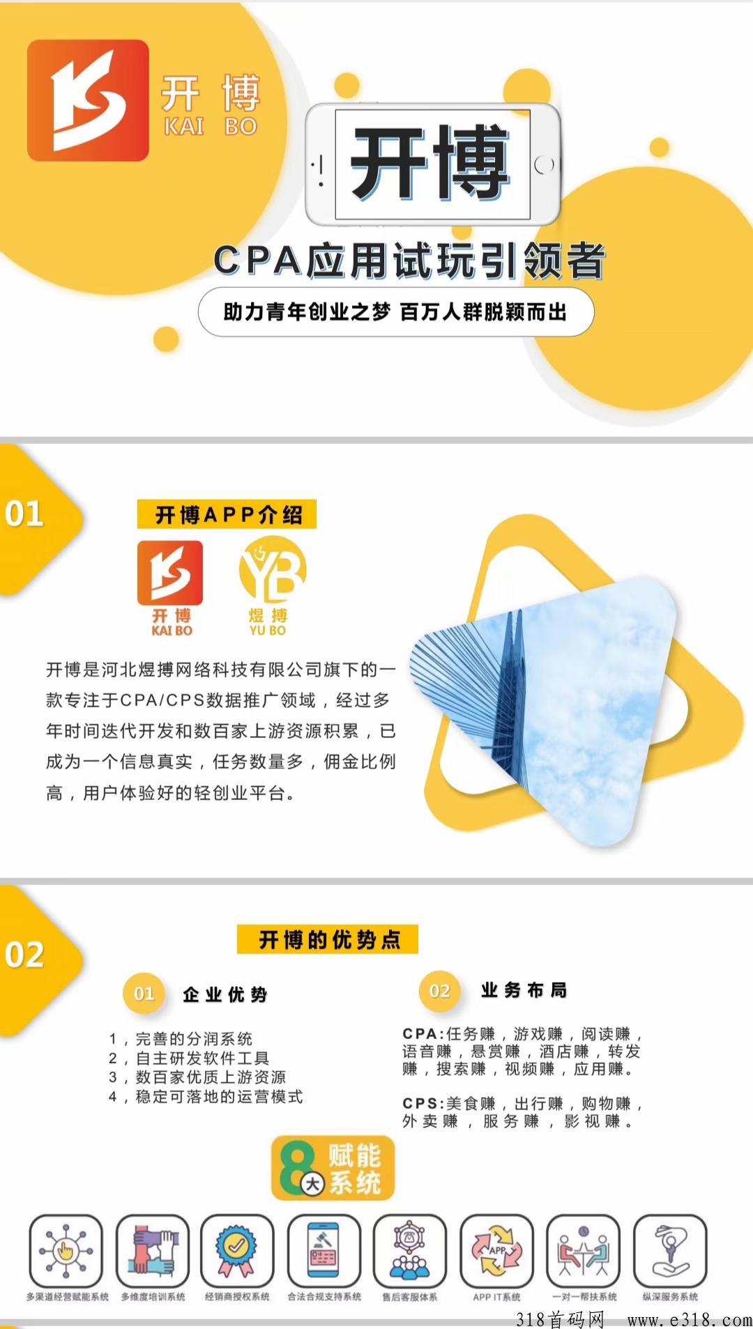开博创客首码，对接优秀团队