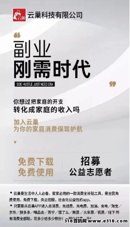 云巢国际全补贴，适合老百姓创业平台