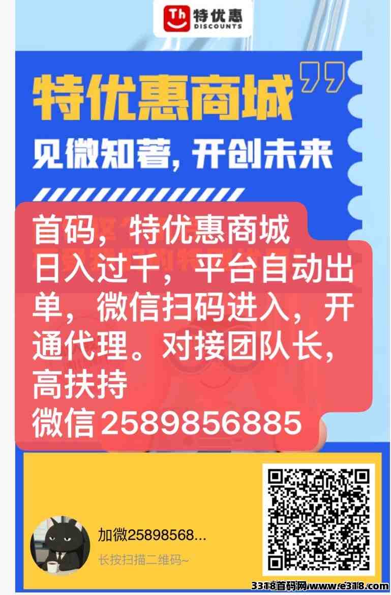 特优惠商城，无货源网店