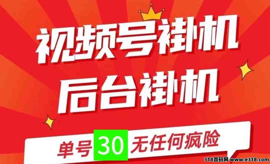 一斗米视频号24h自动挂机赚取收益！我将给您提供最高价格