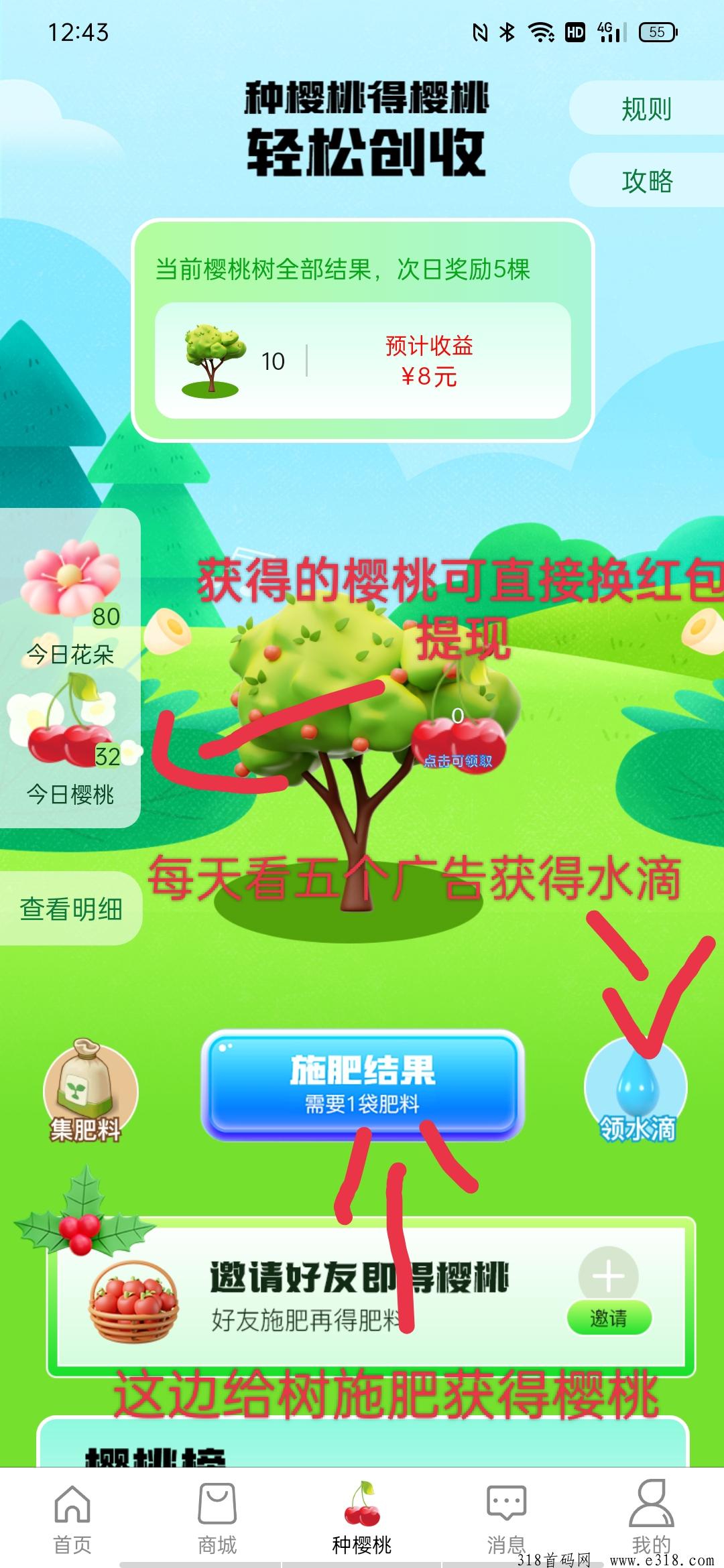 零撸项目（樱桃生活）每天零撸奖励