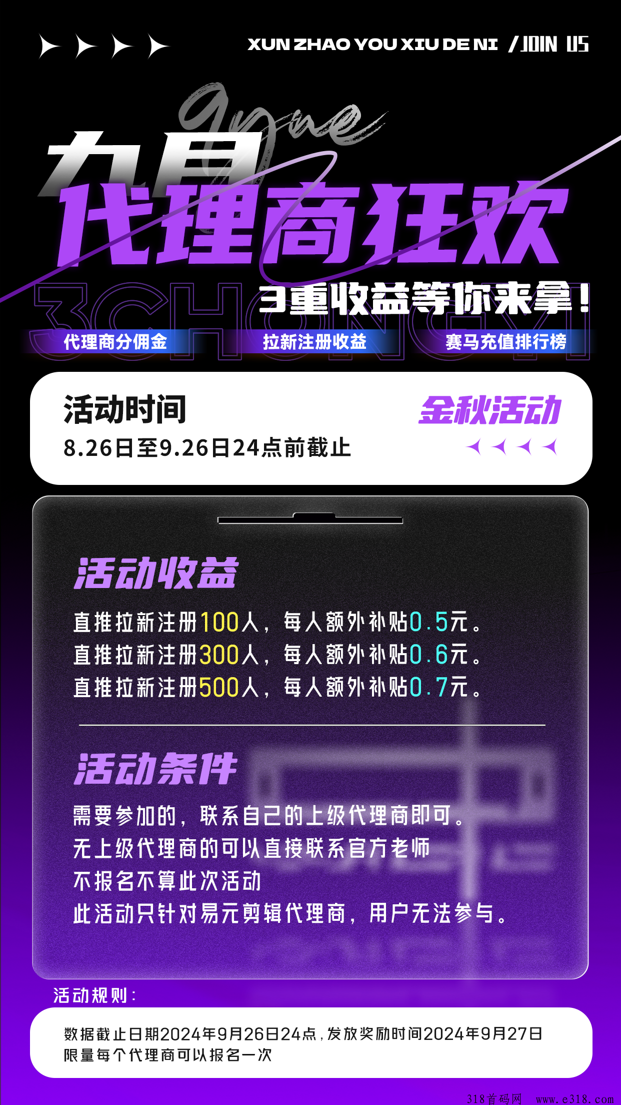 易元剪辑，一款智能的剪辑软件，本月代理商活动来了，惊喜不断！快来加入我们吧！