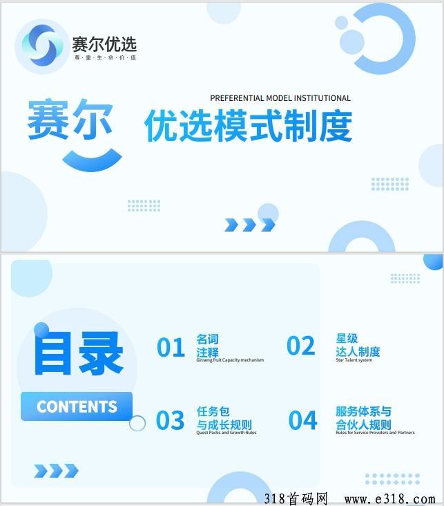塞尔优选，对接项目
