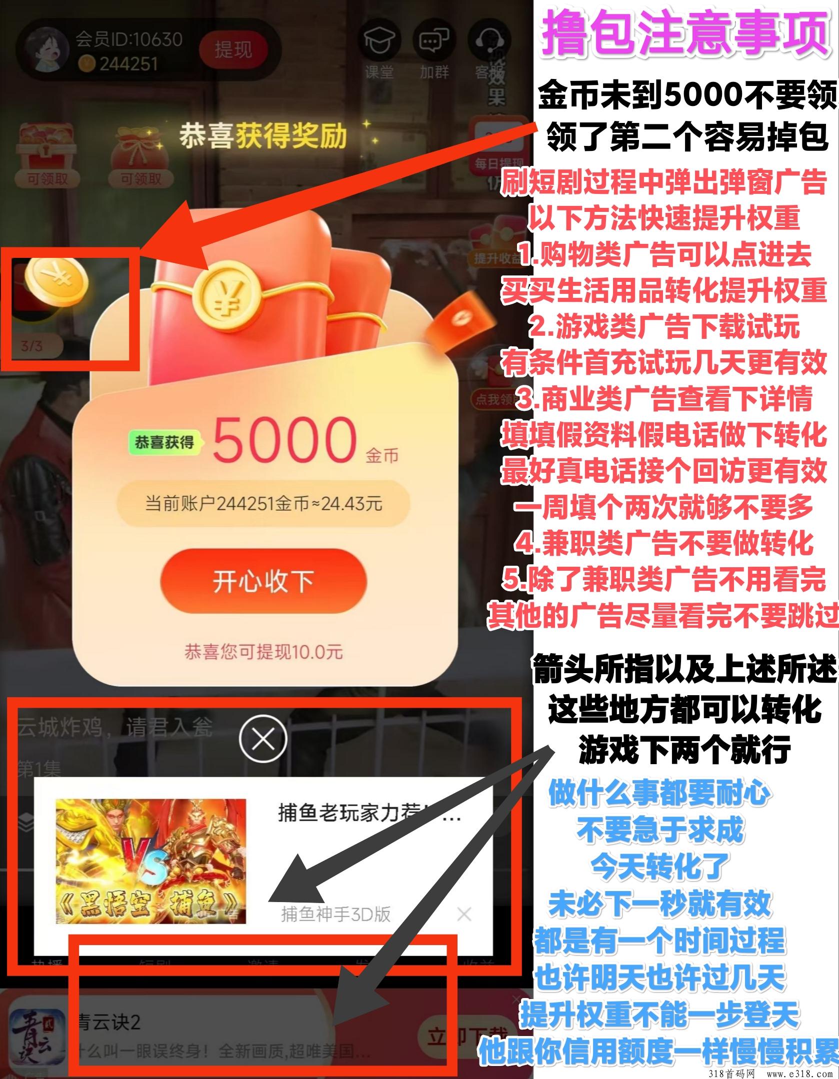 玩赚重磅打造新撸包项目小金牛短剧