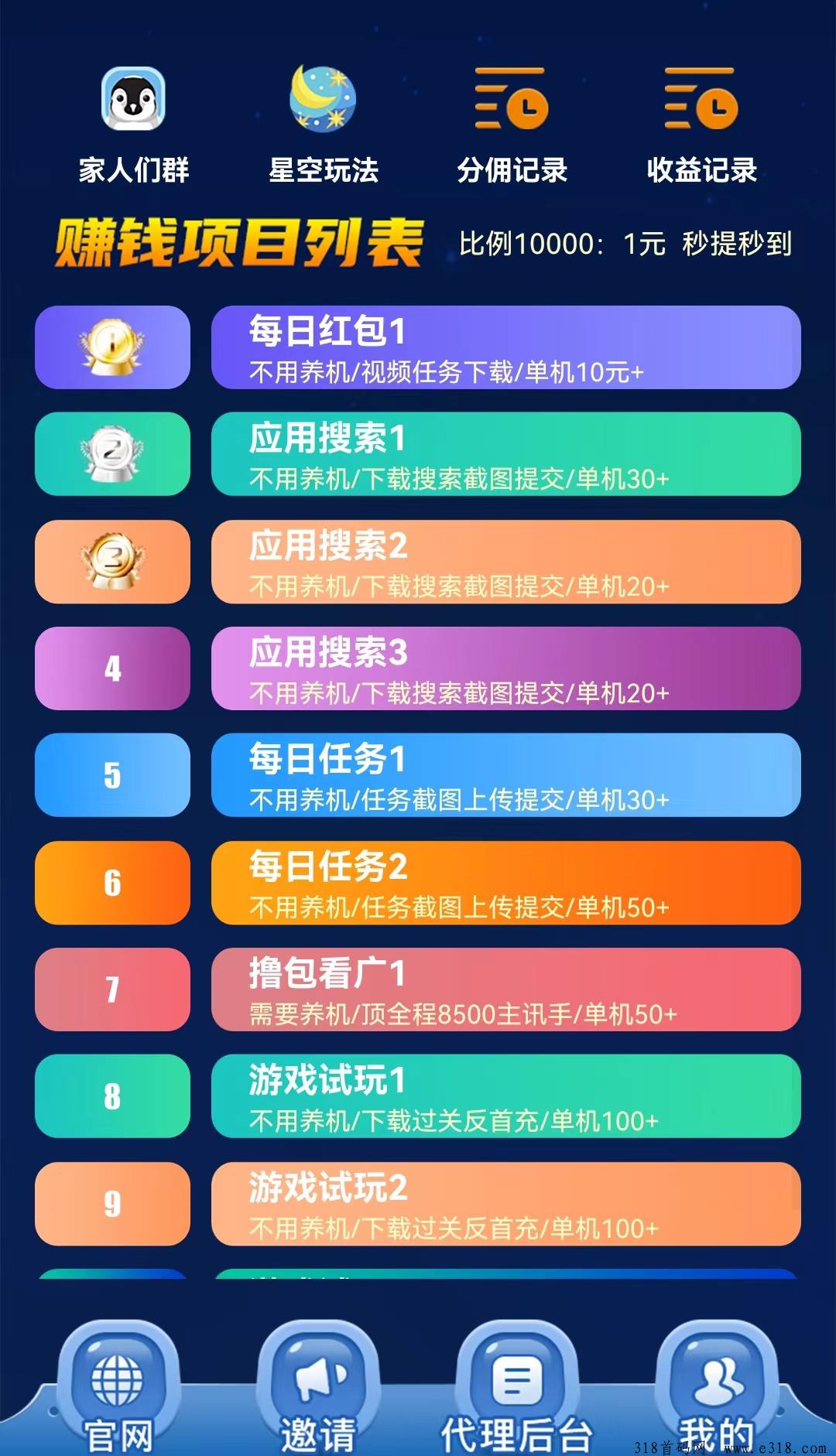 星空赚动：全网独家安卓应用市场下载量任务，无需养机，零撸团队收益