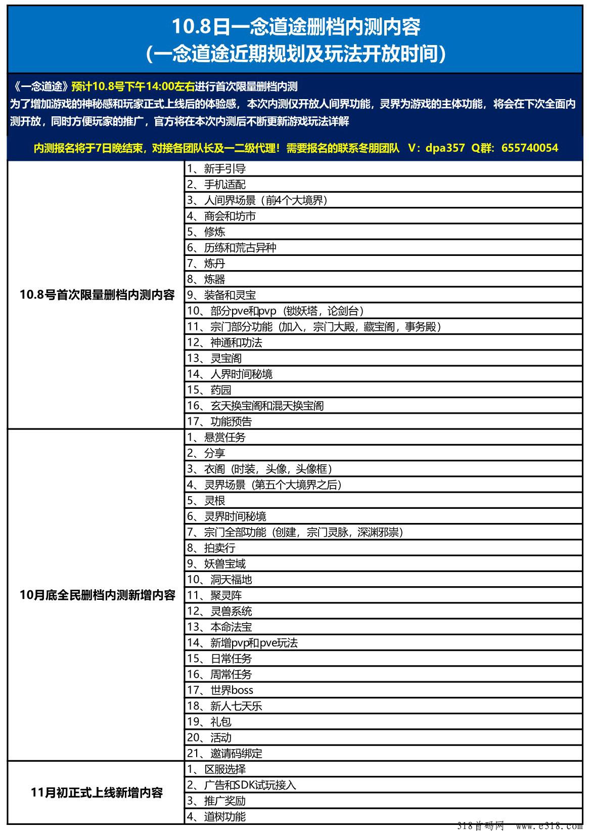 一念道途即将首测开始，现全网招募团队长！