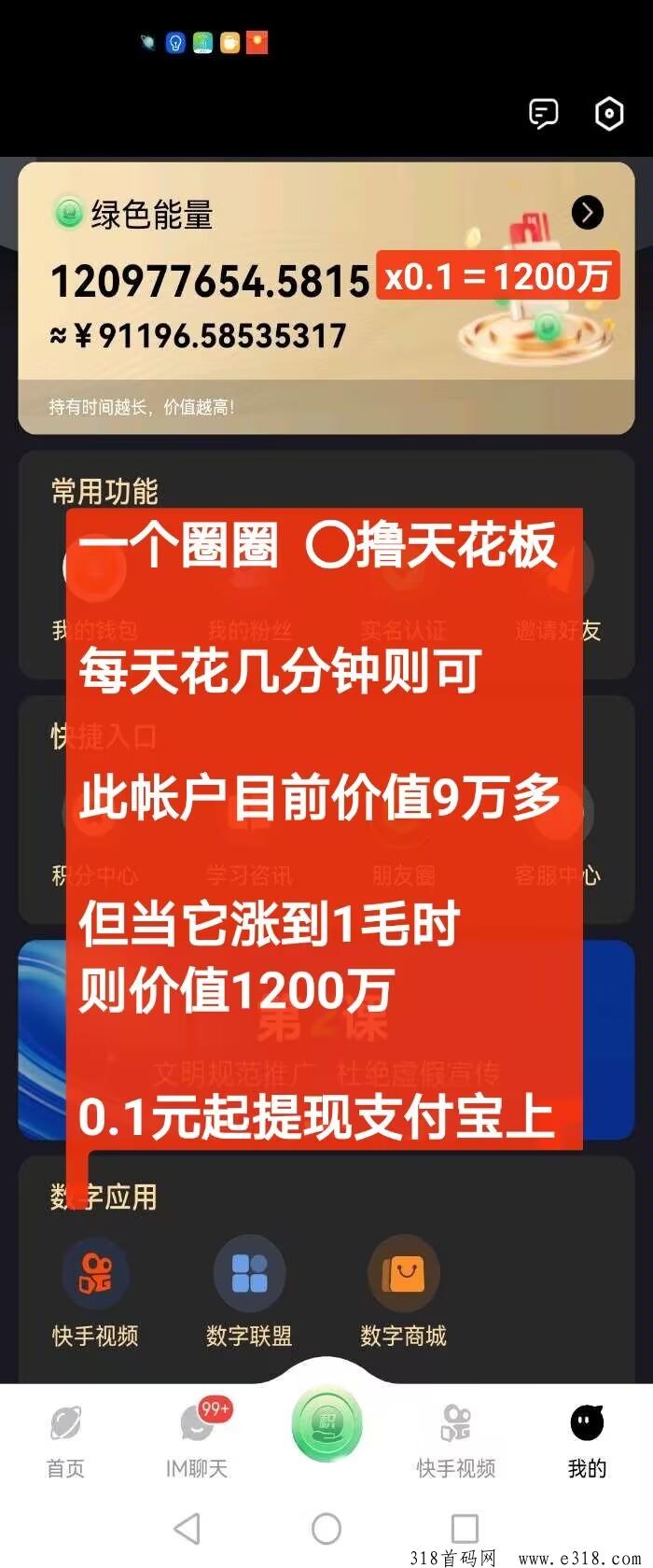 一个圈圈，2.0生态系统上线，价将起飞