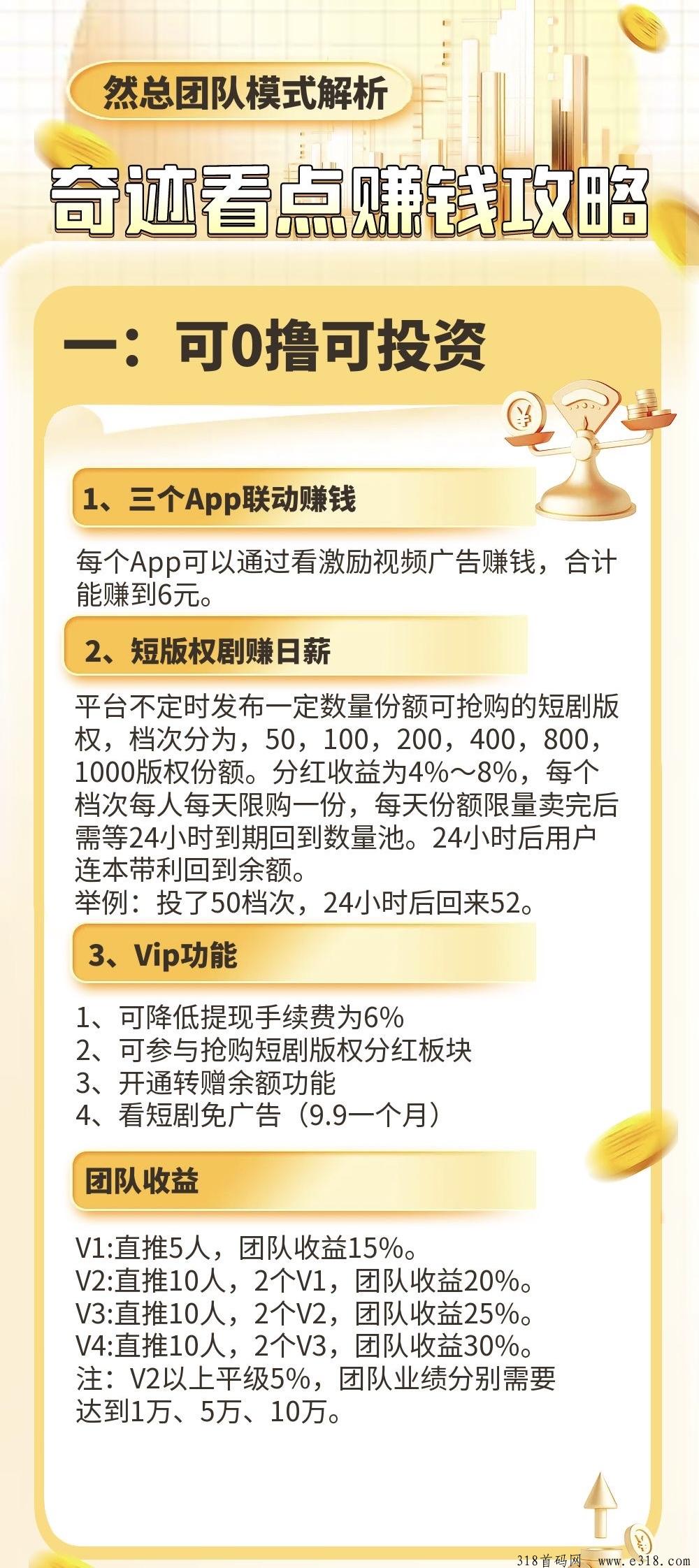 奇迹看点，可0撸可赚日化！
