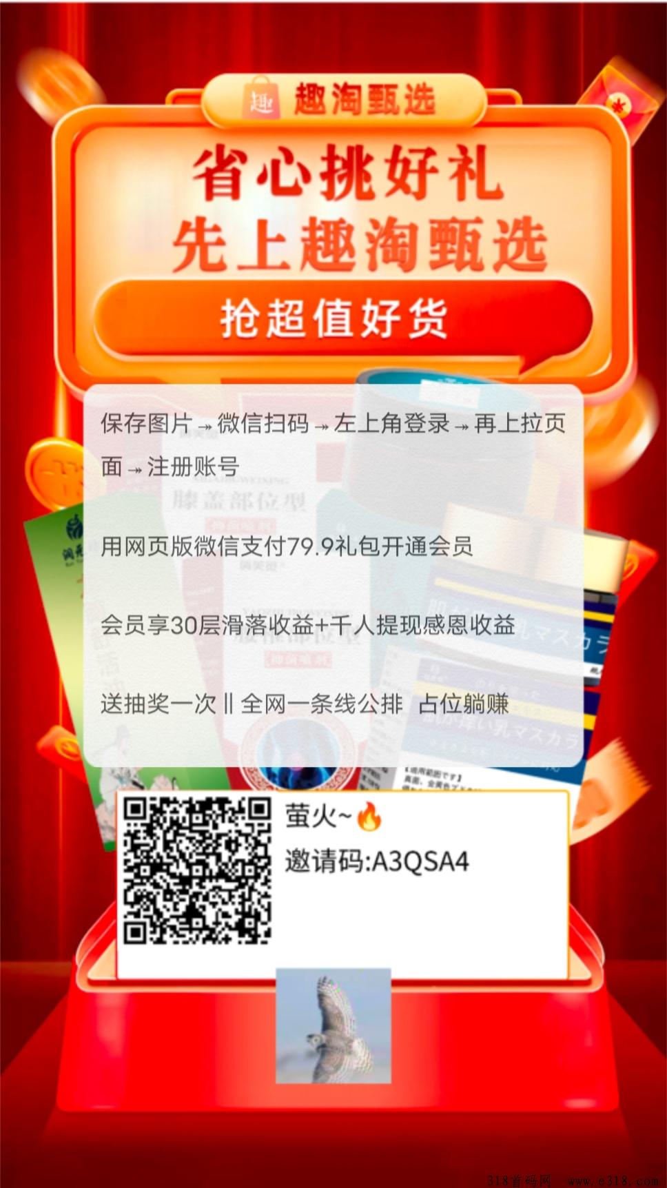 趣淘甄选刚出第二天，牙签撬地球，占位直接躺