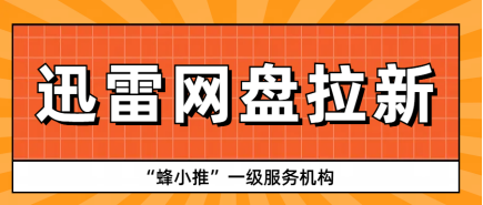 蜂小推，不看这篇，你就错过迅雷网盘拉新爆款玩法精髓