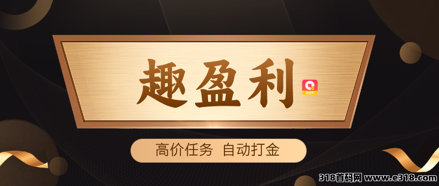 【趣盈利】高价任务+自动打金，人人可做，多版块长期收益！