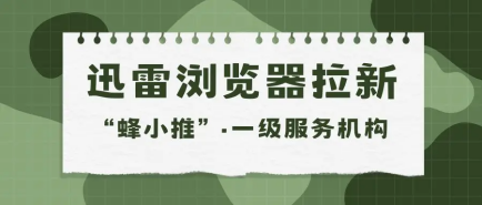 蜂小推，零门槛开启！迅雷浏览器推广，轻松赚外快