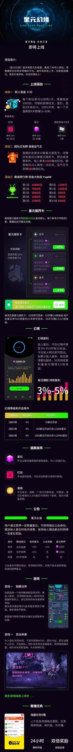 【首码】星元幻境，速度上上车，高扶持