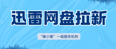 蜂小推，从新手到高手，迅雷网盘拉新成长之路揭秘