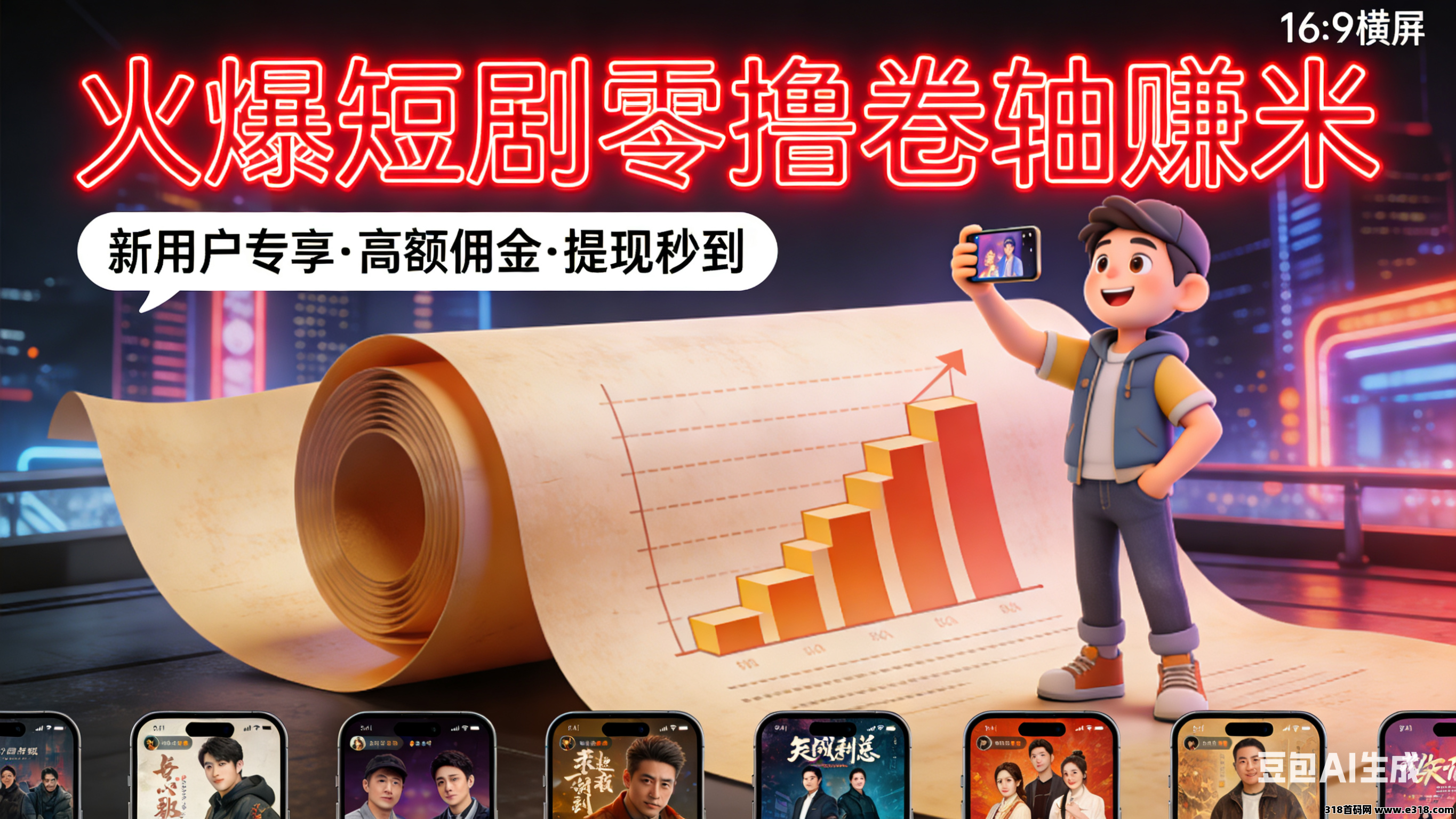 火爆首码来袭！圆圆鲤短剧零撸卷轴项目，稳定靠谱对接团队长享最高扶持