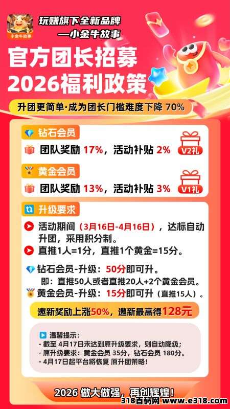 玩赚新品首码预热，欢迎团队长加入