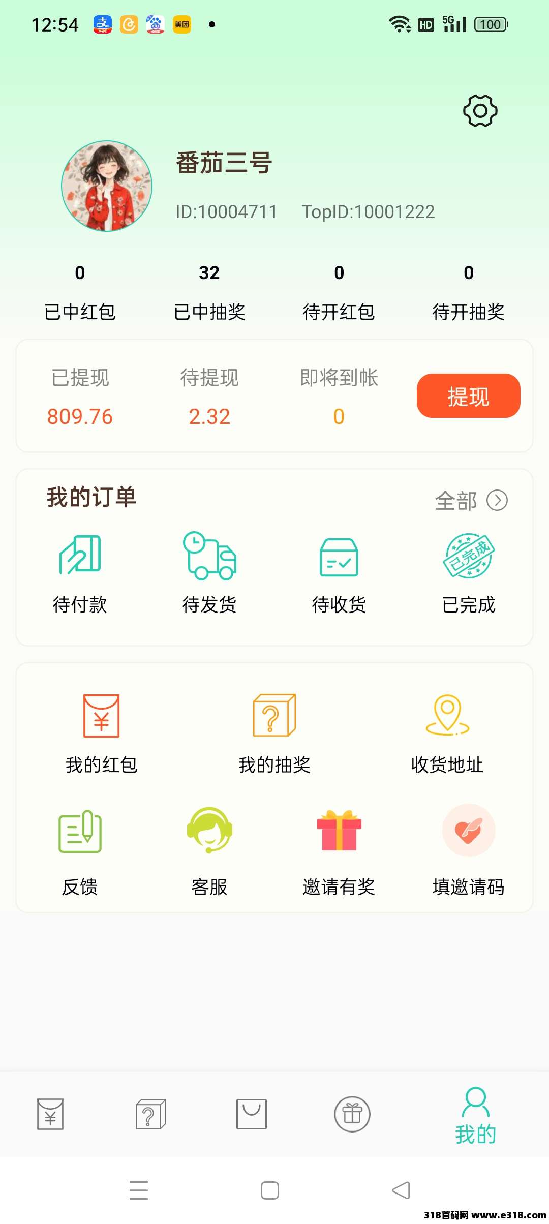 小小番茄，自动到账