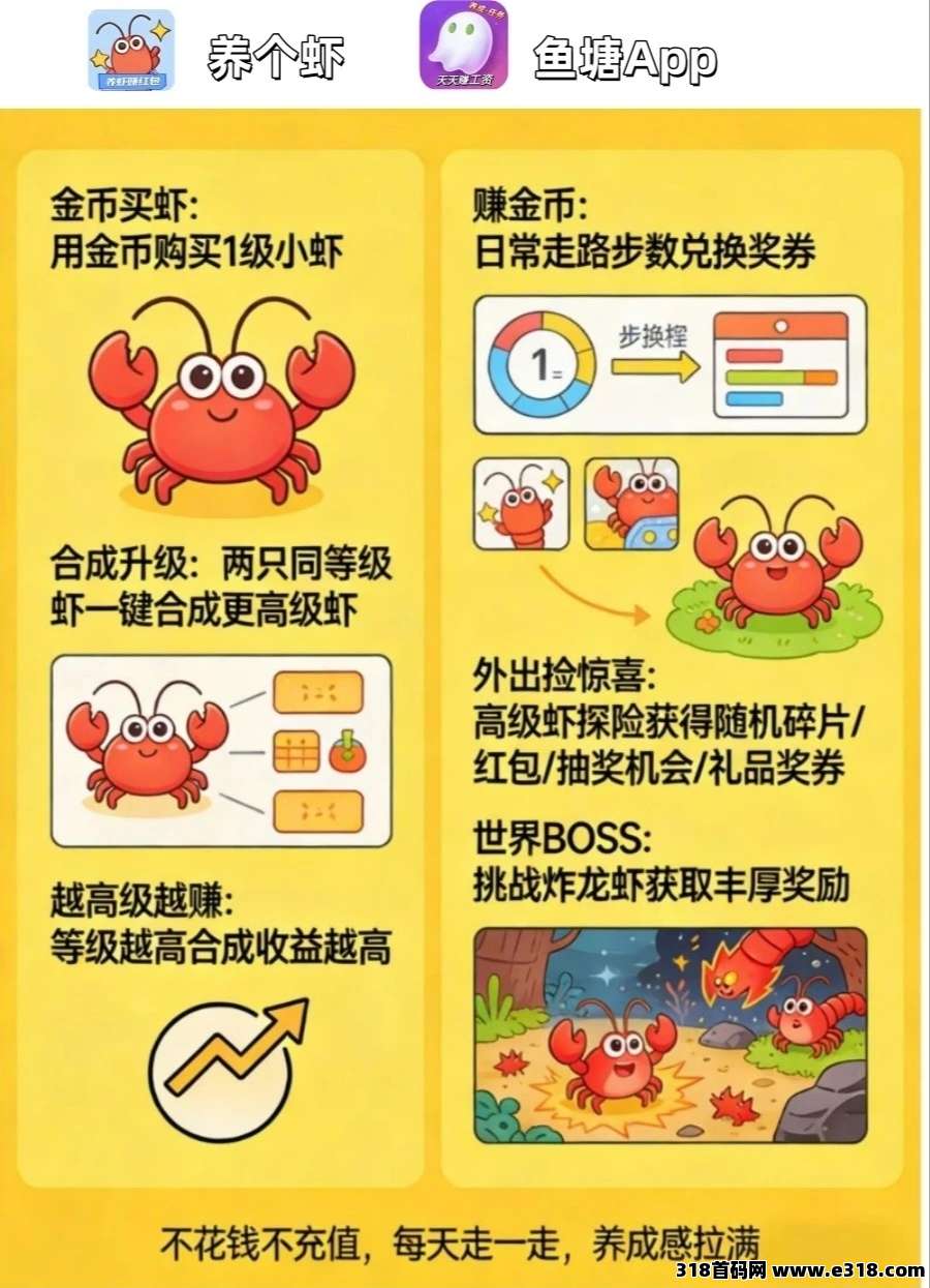 走路养虾赚福利！步数兑好礼，零撸也能赚