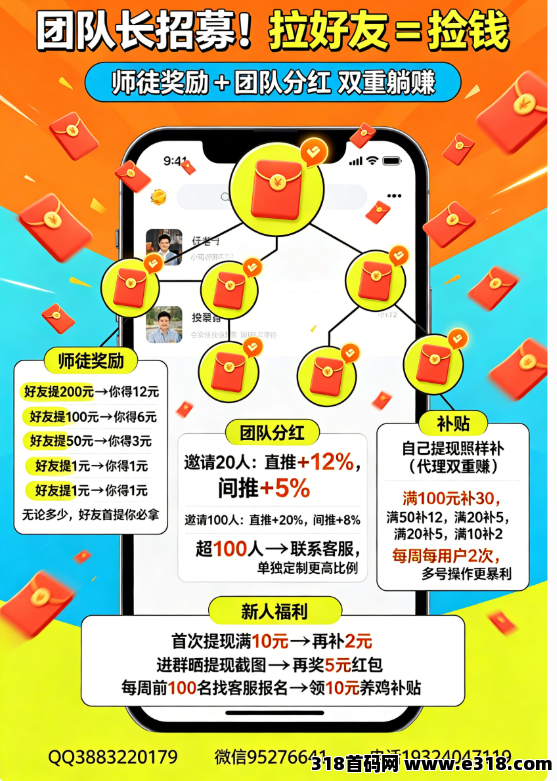 古文盒子【团队长招募】新平台放水期，师徒+**+补贴三叠浪，早占位=早躺赚