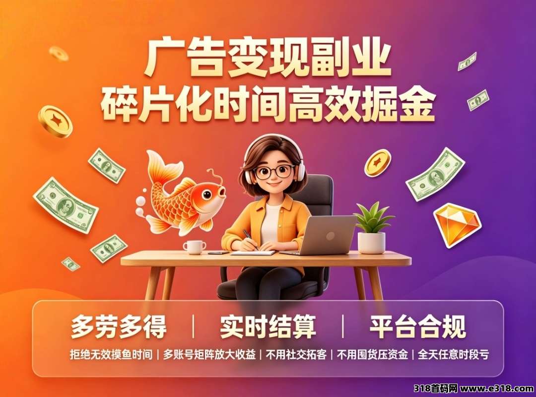 首码趣享看广告矩阵高比例收益