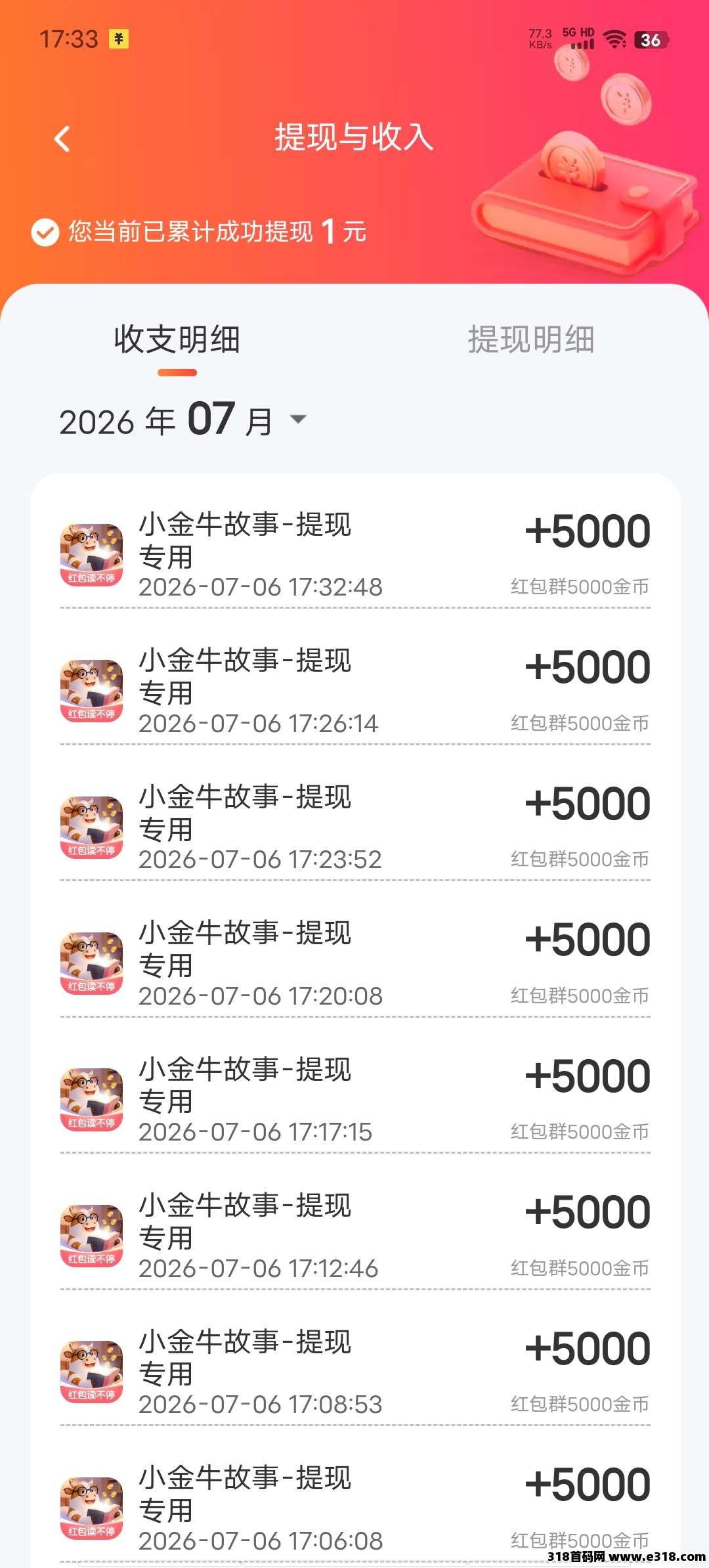 小金牛故事，零撸广赚，保底收益高