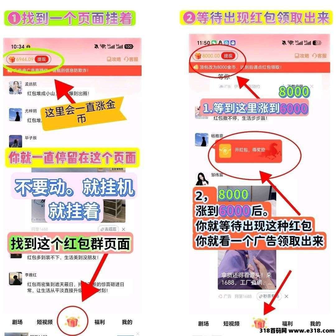 粉宝港湾，零撸看广赚，自动涨金币，放水中，新品上线
