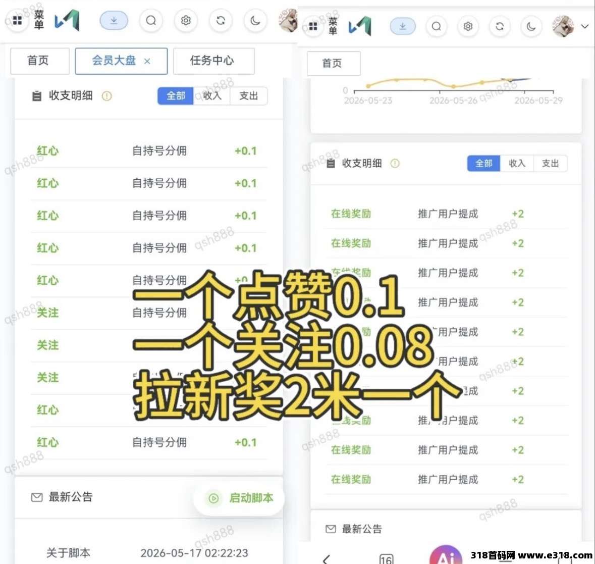 发财稳定视频号小红书点赞，全网最稳定绿色的项目，直接恢复自动